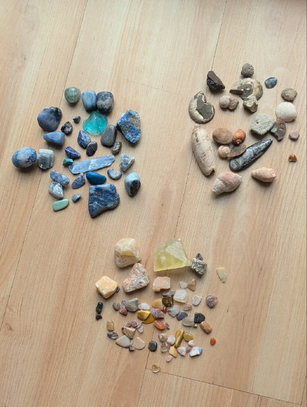 5lb Natural Gemstone & Crystal Collection w/ Storage Case | Tumbled & Raw Minera